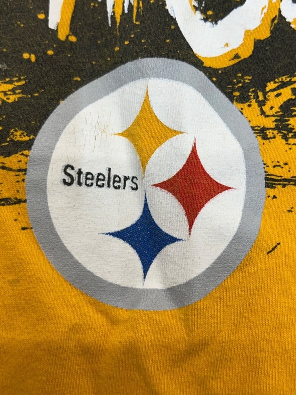 Pittsburg Steelers "Steelers Attitude!" Yellow Short Sleeve Graphic T-shirt Larg - Picture 4 of 7